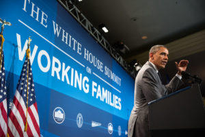 President Barack Obama delivers remarks at the White House Summit on Working Families, at the Omni Shoreham Hotel, Washington, D.C., June 23, 2014. (Official White House Photo by Pete Souza)