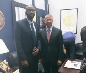 CAIR Mn Exec Director, Jaylani Hussein and St. Cloud Mayor Dave Kleis, Via CAIR MN Twitter