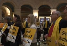 Supporters and Protesters of School Choice Rally at Capitol