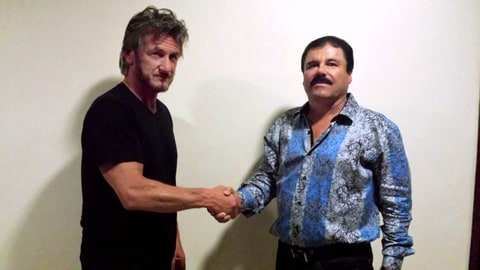 Actor Sean Penn with El Chapo Guzmán. Photo: Sean Penn