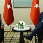 U.S. Rep. Ilhan Omar (D-Minn.) meets with Turkish President Recep Tayyip Erdoğan during the 2017 U.N. General Assembly.