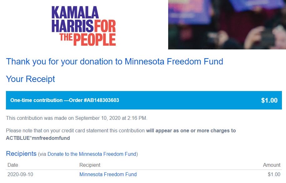 kerr-donation-kamala-harris-minnesota-freedom-fund - Alpha News