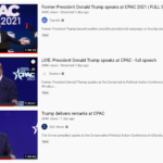 YouTube CPAC speeches