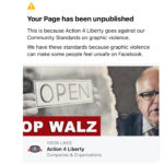 Action 4 Liberty was removed from Facebook
