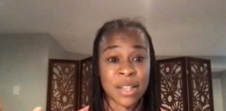 Erica Woodland speaks at the annual Minneapolis "Trans Equity Summit." (YouTube/City of Minneapolis)