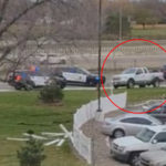A pickup evades police before crashing. (Twitter/Crime Watch Minneapolis)