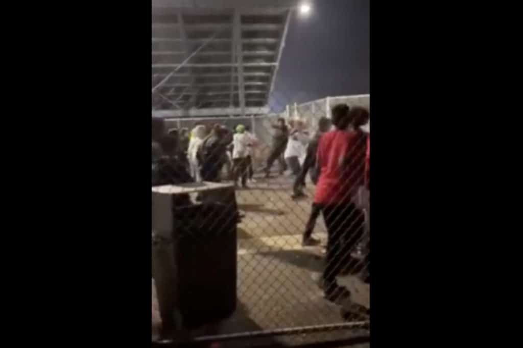 Edina game 'evacuated' after 'several fights' break out