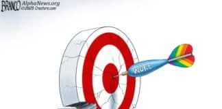 Alpha News cartoon: On Target