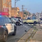 Photo of the crash obtained by Crime Watch Minneapolis.