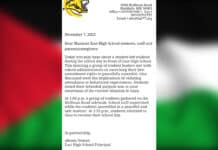 Mankato high school students stage pro-Palestine walkout
