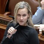 Rep. Krista Knudsen, R-Shore Lake, told her colleagues on the House floor last week that a DFL bill that would grant the Department of Education a 12-week extension on releasing MCA test results to the public is bad policy for schools and parents. (Minnesota House Info/YouTube)