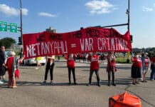 Pro-Palestine activists block streets around Sen. Klobuchar’s Minnesota office