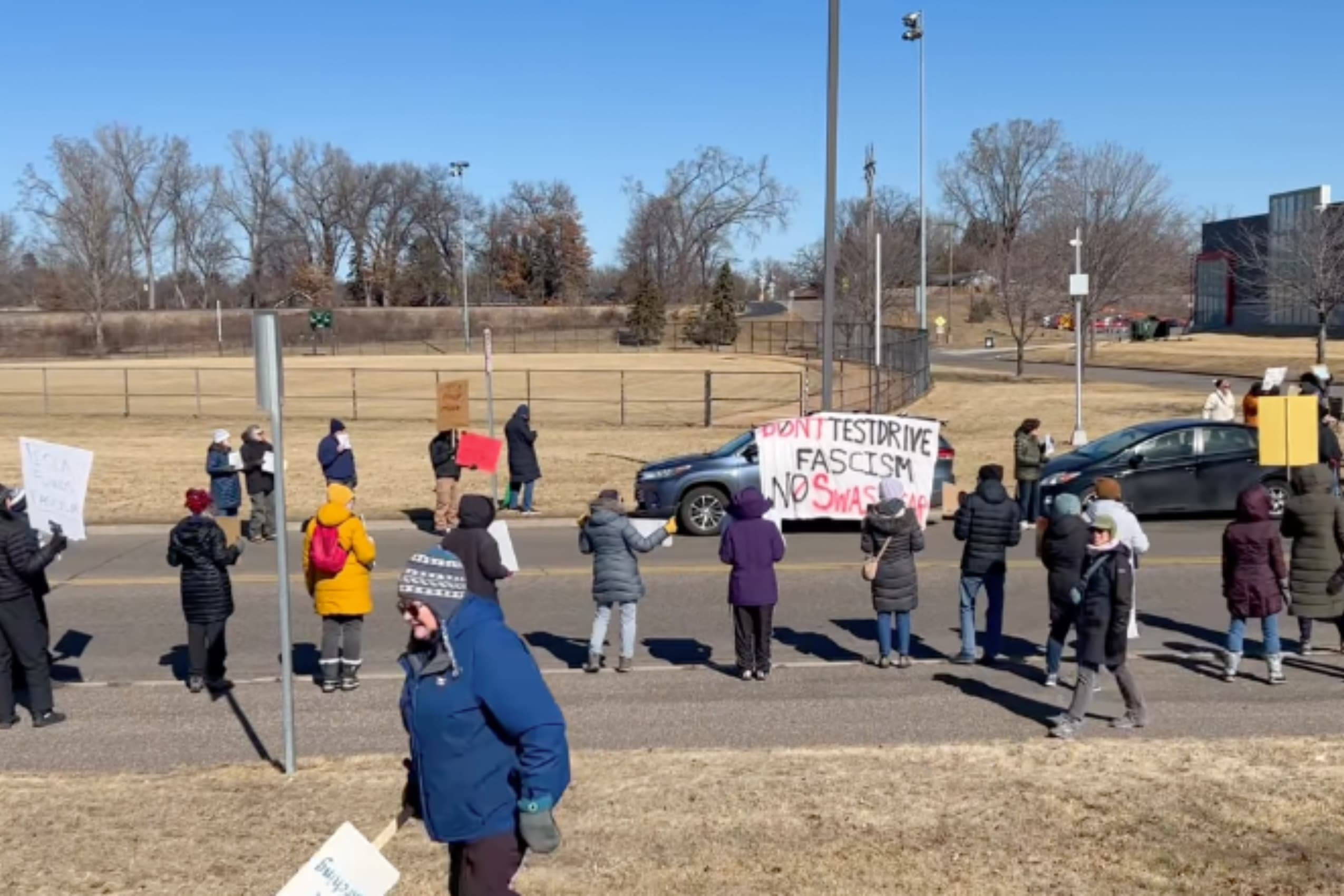 Left-wing activist group promotes recurring 'Tesla Takedown' protests