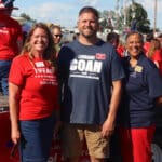 Tiffany Strabala, left, Matt Audette, center, and Lorraine Coan, right, are running as a slate of candidates. (Lorraine Coan for School Board/Facebook)