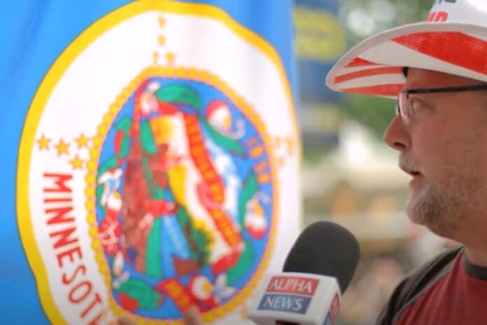 Flag at the state fair