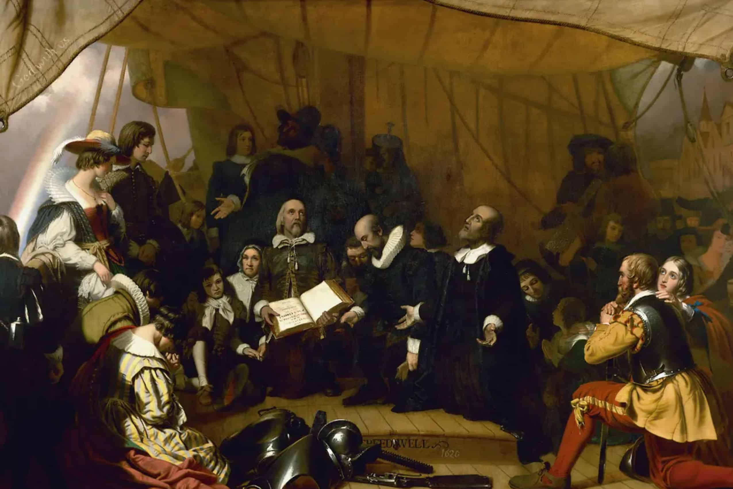 Embarkation of the Pilgrims,