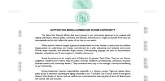 Edina City Council’s last act of 2025: affirming Somali community as making city ‘a much richer place’ Edina