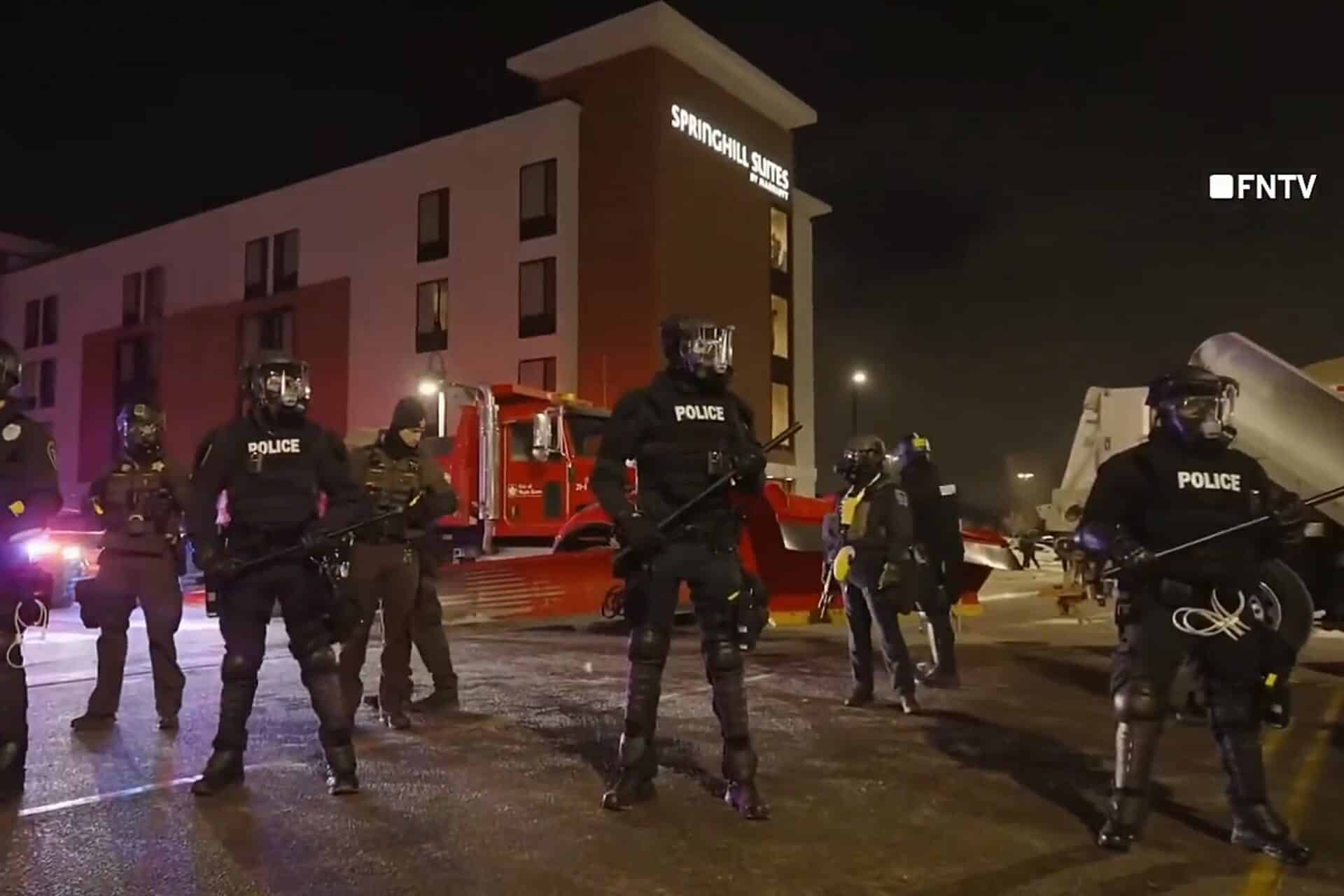 I Hotel Riots Several arrested for anti-ICE riot at Maple Grove hotel | Alpha News MN