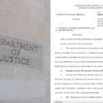 Left: Department of Justice/Shutterstock; Right: Charging document filed in the case against Anthony Jefferson and Lester Brown