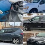 An image posted by the Hennepin County Sheriffs Office of some of the stolen vehicles it has recovered. (Hennepin County Sheriffs Office/Facebook)