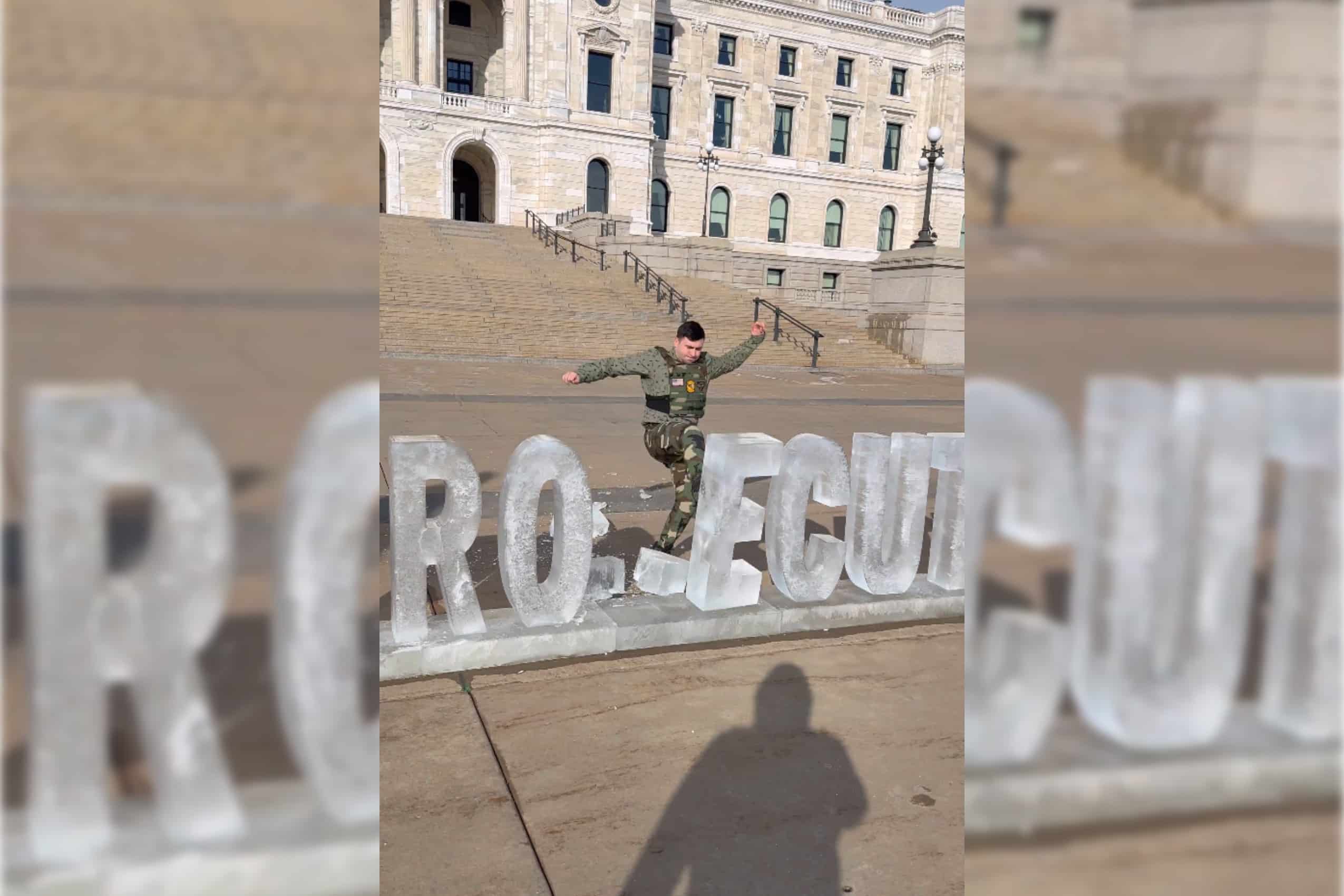 Group seeks state records on 'Prosecute ICE' display at Minnesota Capitol&nbsp; | AlphaNews.org