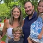 Jessi Pierce along with her husband and three children/Photo via GoFundMe
