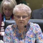 Anita LeBrun, an 88-year-old resident at Amira Choice Champlin, testified in support of the bill during the March 10 committee hearing. (Minnesota Senate Media Services/YouTube)