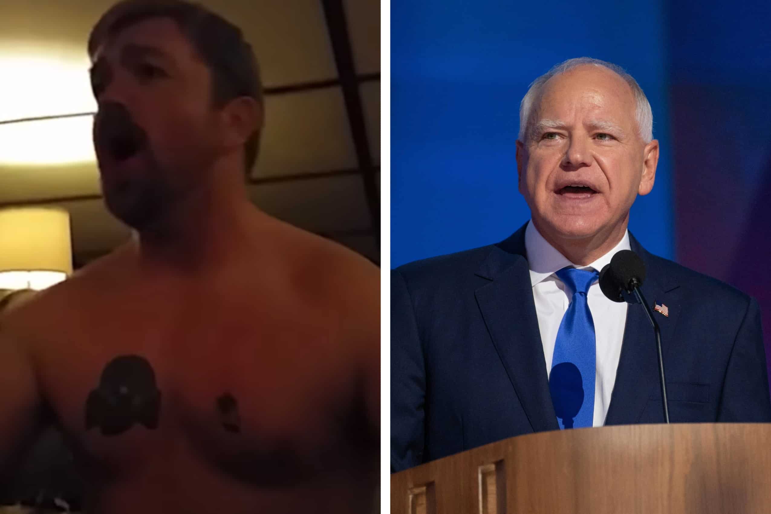 Walz says he’ll campaign for US Senate candidate who had Nazi-linked tattoo Walz says he’ll campaign for US Senate candidate who had Nazi-linked tattoo