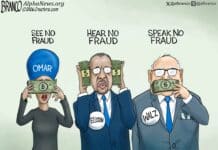 Alpha News cartoon: Hush money