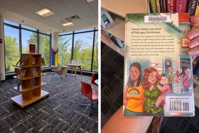 library Photos Cristine Trooien posted of her trip to one of the Hennepin County Library branches. (Cristine Trooien/X)