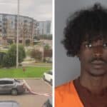 Vandal charged after returning twice to damage American flag at Edina location Vandal drags stolen American flag/Mahamud Hassan Mahamed (Submitted to Crime Watch/Hennepin County Jail)