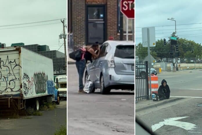 Scenes from the area immediately surrounding Kimball Court in St. Paul. (Photos provided by a neighborhood resident