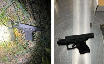 Photos of the gun that police recovered belonging to Esau Sago. (U.S. Attorneys Office)