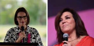 Peggy Flanagan and Michele Tafoya