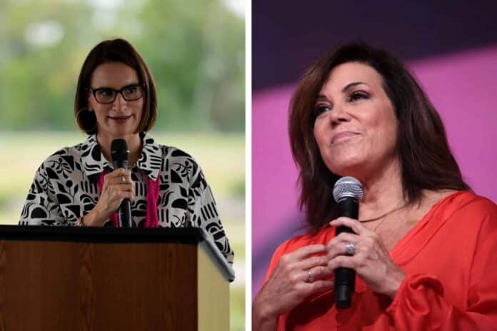 Peggy Flanagan and Michele Tafoya