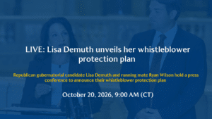 LIVE: Lisa Demuth unveils her whistleblower protection plan