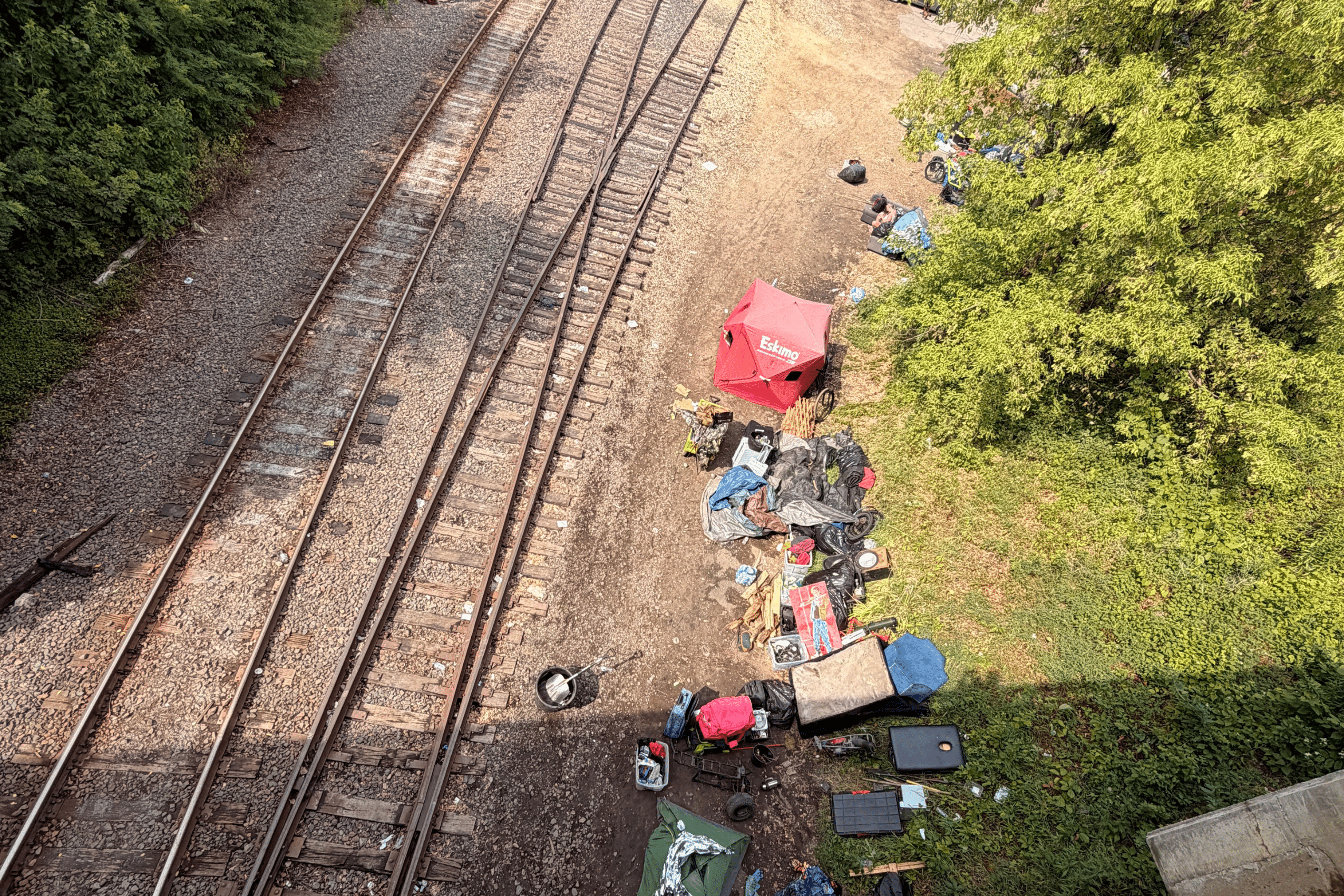 Homeless encampment