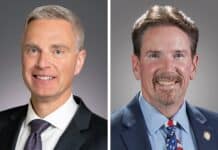 Sen. Michael Kreun and Sen. Mark Koran