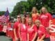 Republican Leslie Larson with her family on the campaign trail.