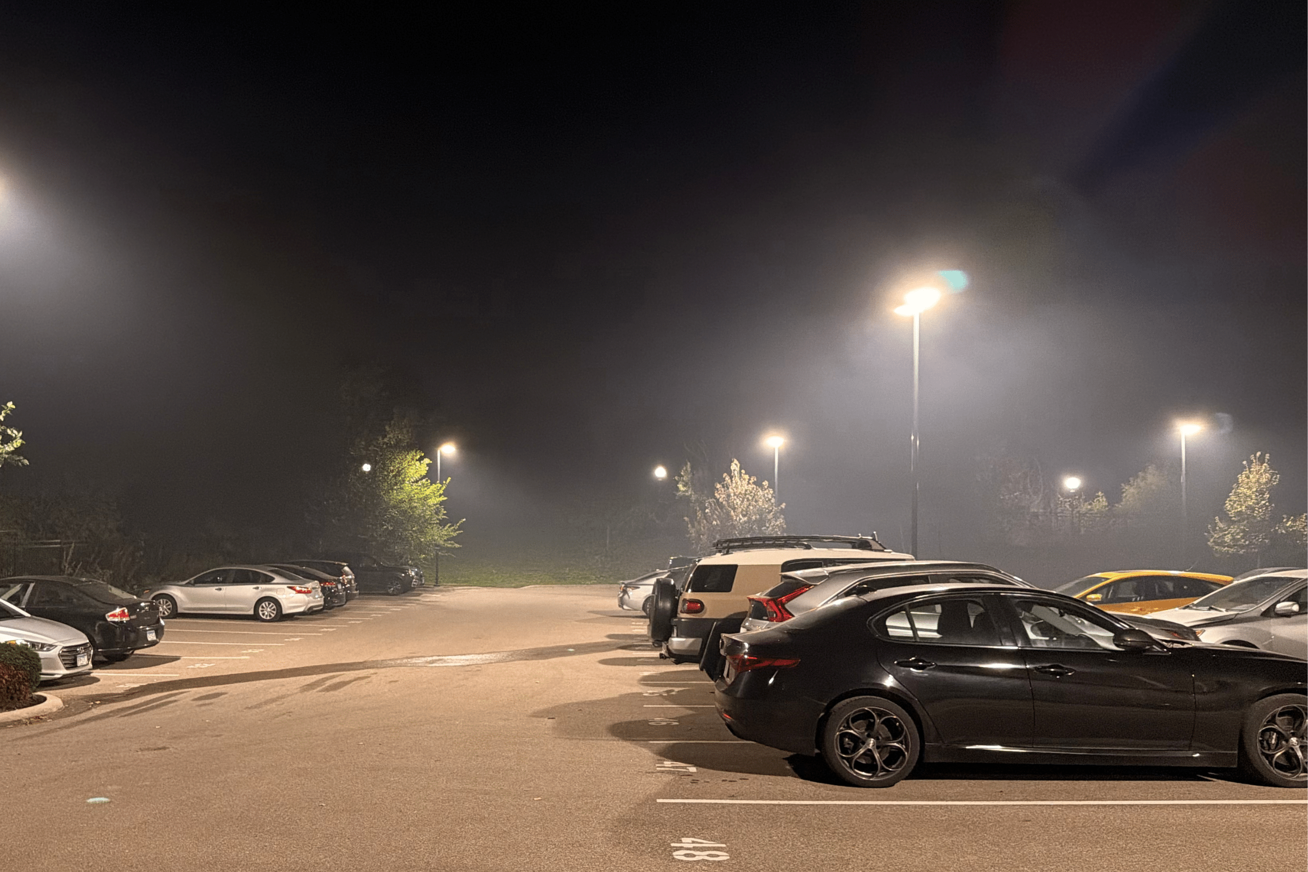 Smokey parking lot Waterford Bay