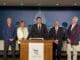 Nicholas Nelson, senior appellate counsel at the Upper Midwest Law Center, speaks at a press conference.
