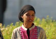 Rep. Ilhan Omar speaks at a press conference on Capitol Hill in May 2024.