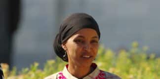 Rep. Ilhan Omar speaks at a press conference on Capitol Hill in May 2024.