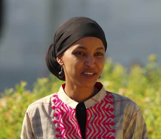 Rep. Ilhan Omar speaks at a press conference on Capitol Hill in May 2024.