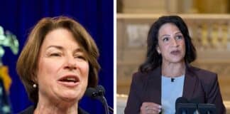 Amy Klobuchar and Lisa Demuth
