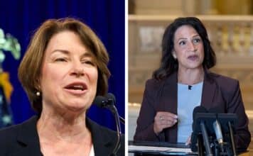 Amy Klobuchar and Lisa Demuth
