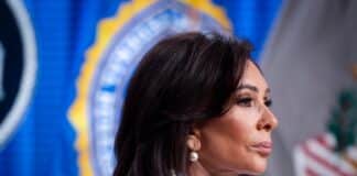 U.S. Attorney Jeanine Pirro at the Department of Justice in Washington on April 27, 2026.
