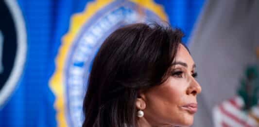 U.S. Attorney Jeanine Pirro at the Department of Justice in Washington on April 27, 2026.