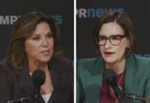 Michele Tafoya and Peggy Flanagan