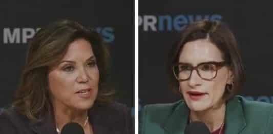Michele Tafoya and Peggy Flanagan